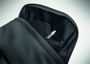 Logotrade promotional merchandise picture of: A 15-inch laptop backpack made of recycled pre-consumer cotton with customizable printing